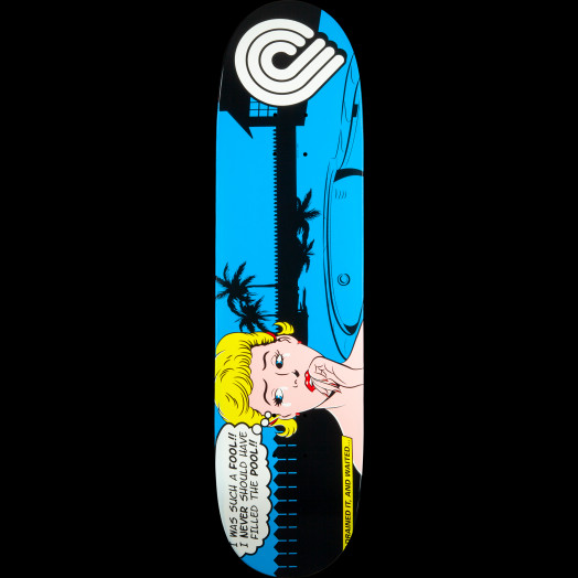 Powell Peralta Pop Art Skateboard Deck Blue - 8 x 31.25