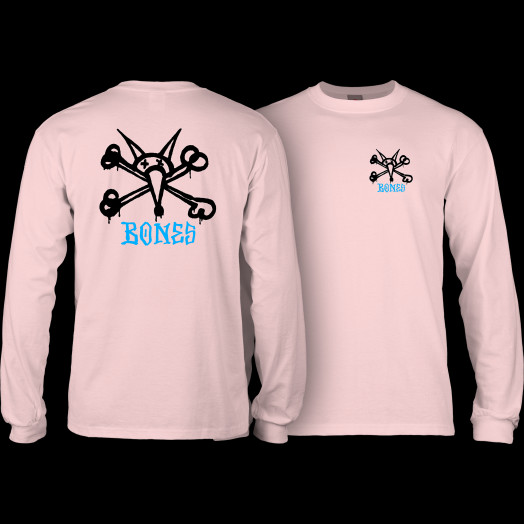 Powell Peralta Rat Bones L/S T-shirt Light Pink