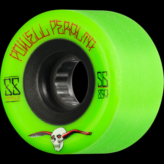 59mm 85a Black Skateboard Wheels Set of 4 Powell Peralta G-Slides White