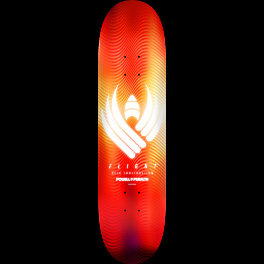 Powell Peralta Flight® Skateboard Deck Glow Red - Shape 242 -  8 x 31.45