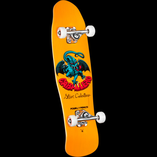 Powell Peralta Mini Caballero Dragon II 4 Complete Skateboard Yellow - 8 x 29.5