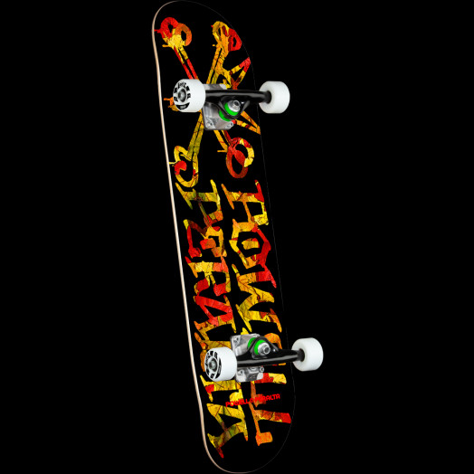 Powell Peralta Vato Rat Leaves Birch Black Complete Skateboard - 7.5 x 28.65