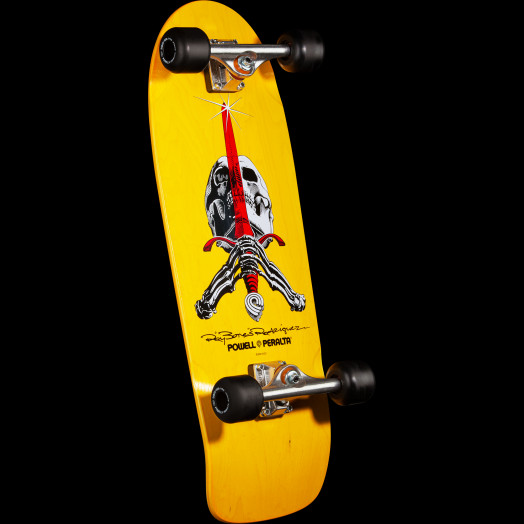 yellow skateboard