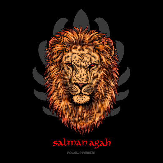 Powell Peralta Salman Agah Lion Sticker 10pk