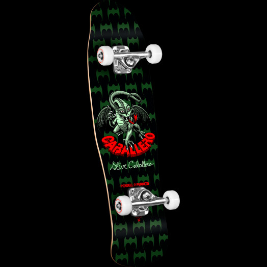 Powell Peralta Mini Caballero Dragon Complete Skateboard Black - 8 x 29.5