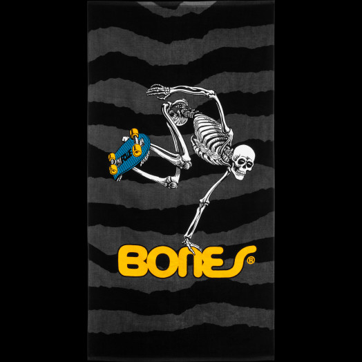 Powell Peralta Sk8Board Skeleton Beach Towel Black