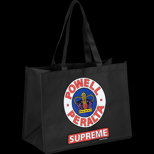 Powell Peralta  Supreme Shopping Bag Non Woven Black 12x16