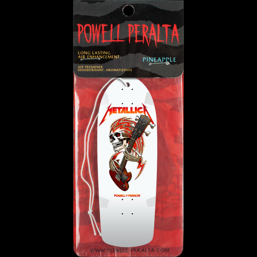 Powell Peralta Metallica Collab Air Freshener White