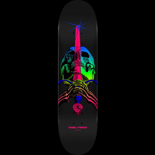Powell Peralta Skull & Sword Skateboard Deck Green Fade - Shape 243 - 8.25 x 31.95