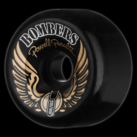 Powell Peralta Bombers 68mm 85a - Black (4 pack) - Powell-Peralta®