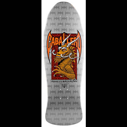 Powell Peralta Caballero Street Silver Skateboard Deck - 9.625 x 