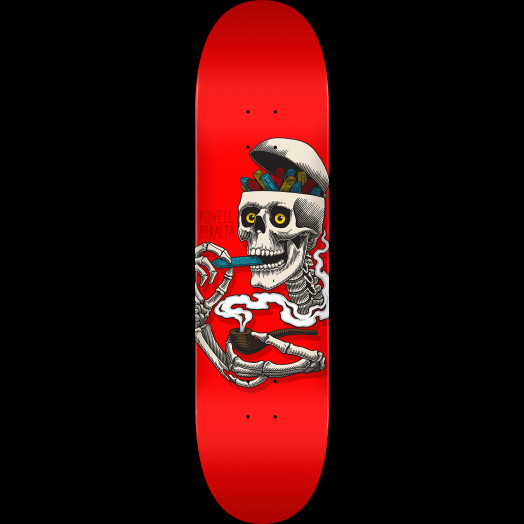 Powell Peralta Curb Skelly Skateboard Deck Red - Shape 248 - 8.25 x 31.95