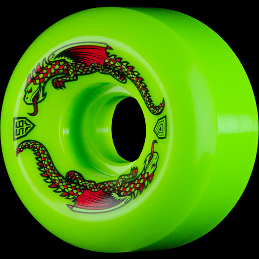 Powell Peralta Dragon Formula Skateboard Wheels 56mm x 36mm 93A 4pk Green