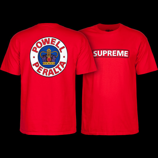 Glamour laser fordampning Powell Peralta Supreme T-shirt - Red - Powell-Peralta®