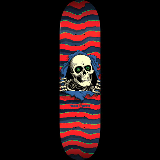 Powell Peralta Ripper Skateboard Deck Red - Shape 243 - 8.25 x