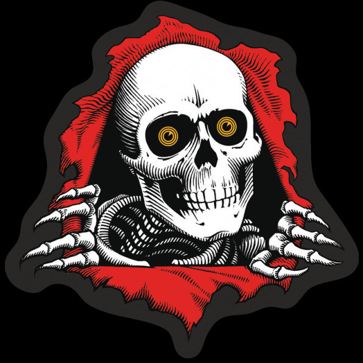  Powell Peralta Skateboard Sticker Tucking Skeleton