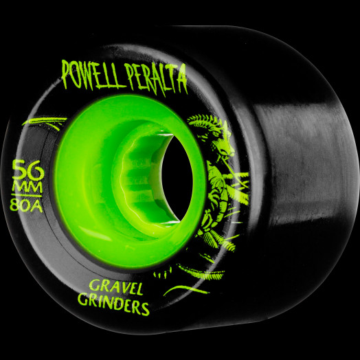 Powell Peralta Gravel Grinders 56mm 80a Wheels Green 4pk