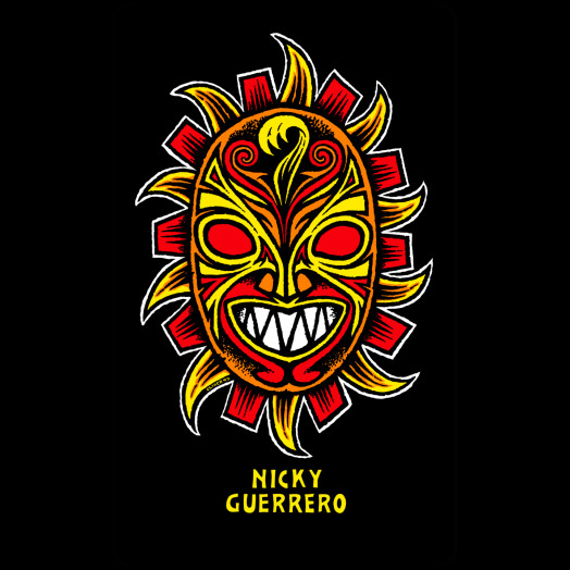 Powell Peralta Nicky Guerrero Mask skateboard Sticker 4.75" 