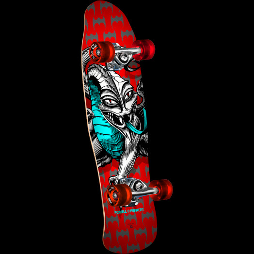 Powell Peralta Mini Cab Dragon Assembly Red Birch Complete Skateboard - 8 x 29.5
