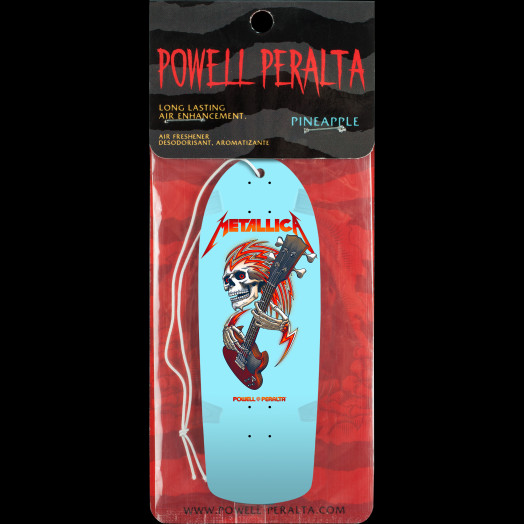 Powell Peralta Metallica Collab Air Freshener Light Blue