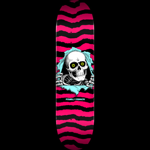 Powell Peralta Ripper Skateboard Deck Hot Pink - Shape 242 - 8 x 31.45