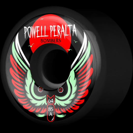 Powell Peralta Bomber Wheel 3 Black 64mm 85a 4pk