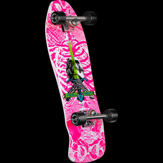 Powell Peralta Geegah Skull & Sword Skateboard Assembly - Hot Pink  9.75 179