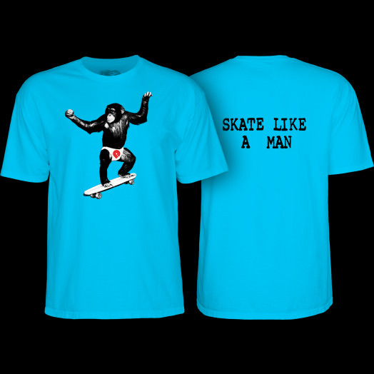 Powell Peralta Skate Chimp T-Shirt Turquoise