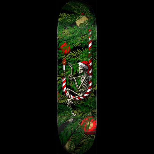 Powell Peralta Holiday 22 Candy Cane Skateboard Deck - Shape 248 - 8.25 x 31.95
