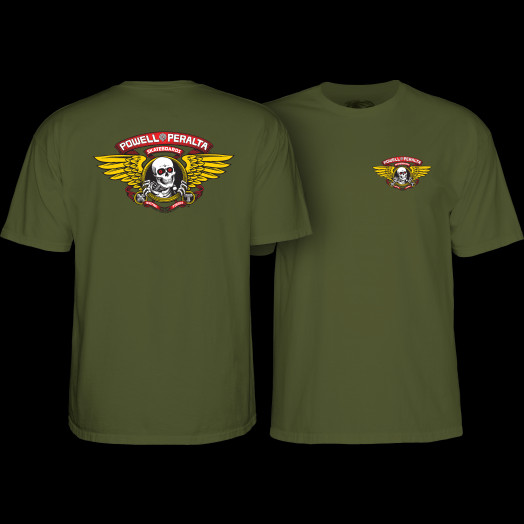 Powell Peralta Winged Ripper T-Shirt Military Green