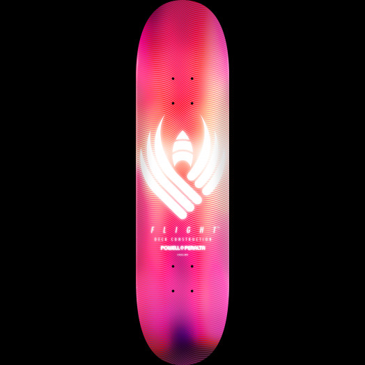 Powell Peralta Flight® Skateboard Deck Glow Pink - Shape 247 - 8 x 31.45