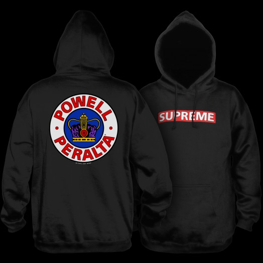 Powell Peralta Supreme 2 Hooded Sweatshirt Black