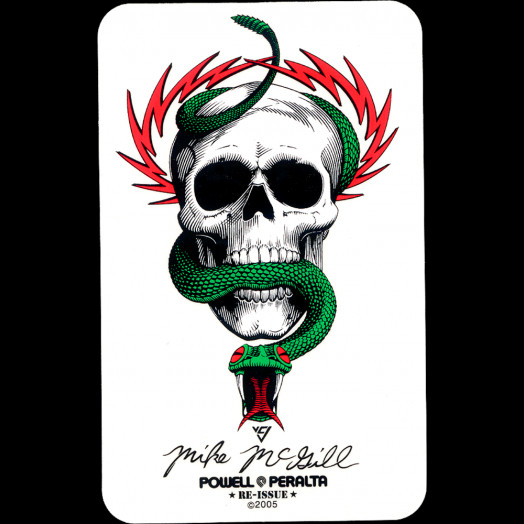 Powell Peralta Mike McGill Skull & Snake Sticker (Single)