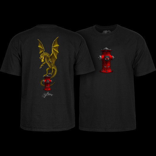 Powell Peralta Andy Anderson Hydrant Youth T-Shirt Black