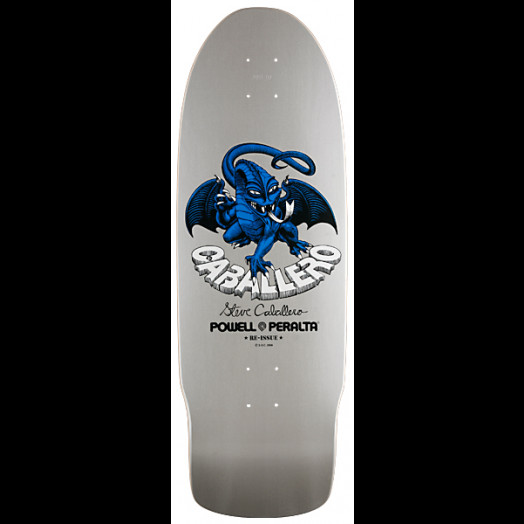 Powell Peralta Steve Caballero Dragon II Skateboard Deck Silver 