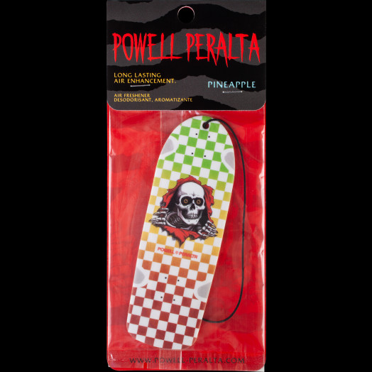 Powell Peralta Ripper Checker Rasta Fade Air Freshener - Pineapple Scent