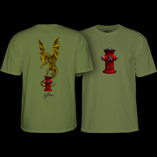 Powell Peralta Andy Anderson Hydrant Youth T-Shirt Military