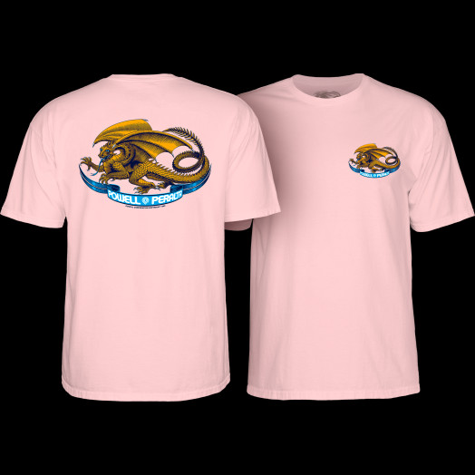 Powell Peralta Oval Dragon Youth T-Shirt Light Pink - Powell-Peralta®