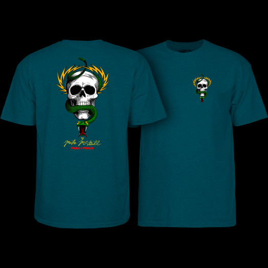 Powell Peralta Mike McGill Skull & Snake T-Shirt Midnight Teal