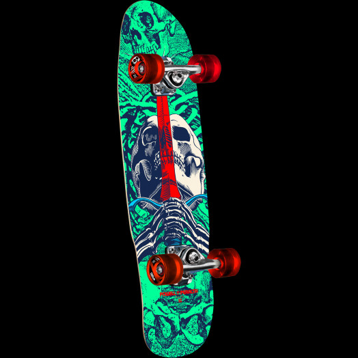 Powell Peralta Skull & Sword Birch Complete Skateboard Mint/Navy - 8 X 30