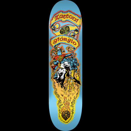 Powell Peralta Pro Giorgio Zattoni Crusader Skateboard Deck - Shape 247 - 8 x 31.45