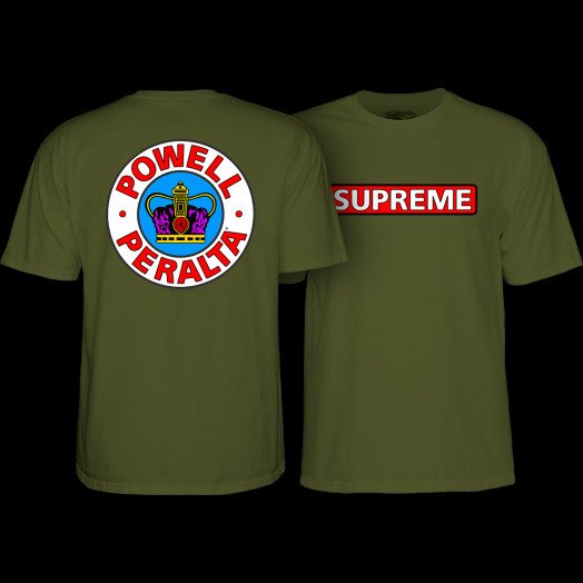 Powell Peralta Supreme T-Shirt - Military Green - Powell-Peralta®