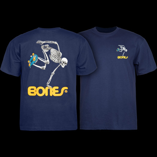 Powell Peralta Skateboarding Skeleton YOUTH T-shirt - Navy