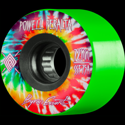 Powell Peralta Byron Essert Skateboard Wheels 72mm 75A 4pk Green