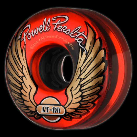 Powell Peralta AT-80 65mm 80a - Clear Red (4 pack)