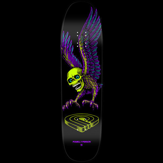 Powell Peralta Funshape Winged Skull 2 Skateboard Deck - 8.4 x 31.5
