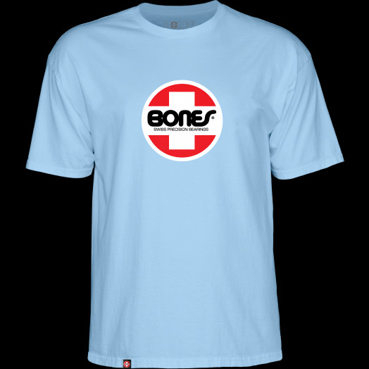 Bones Bearings OG Swiss Circle T-Shirt Baby Blue
