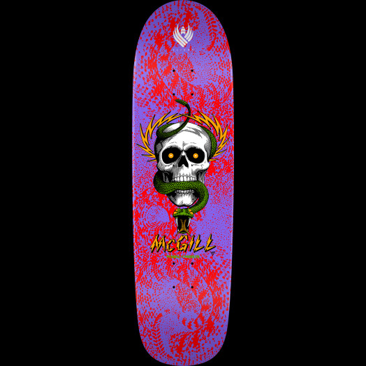 thumbnail image 2 of Powell Peralta Mike McGill Skull & Snake 40th Anniversary Skateboard Deck - 10x30.125 Red/Gold Foil 2 of 14