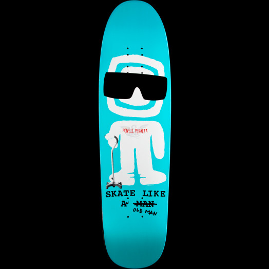 Powell Peralta Funshape SLAOM 2 Skateboard Deck Turquoise - 8.4 x 31.5