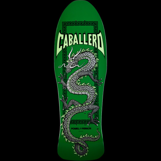 Powell Peralta Steve Caballero Chinese Dragon Skateboard Deck Green - 10 x 30